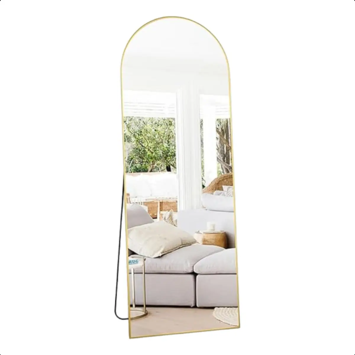 Espelho arco de chão 170×70 dourado
